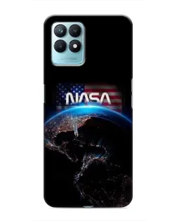 Чехол для Realme NARZO 50 с картинкой «Земля из космоса NASA»