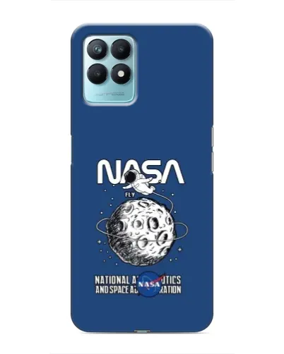 Чехол для Realme NARZO 50 с картинкой «NASA — лунная миссия» Чехол для Realme NARZO 50 с картинкой «NASA — лунная миссия»