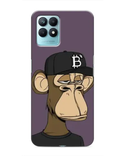 Чехол для Realme NARZO 50 с картинкой «Bored Ape в кепке»
