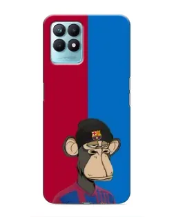 Чехол для Realme NARZO 50 с картинкой «Bored Ape — фанат Барсы»