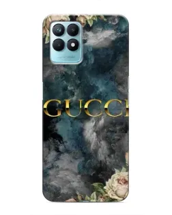 Чехол для Realme NARZO 50 с картинкой «Абстрактные цветы Gucci»