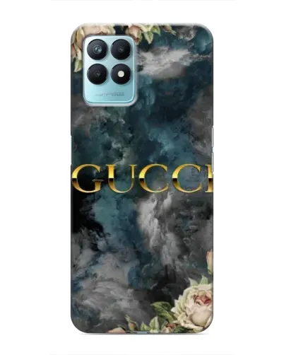 Чехол для Realme NARZO 50 с картинкой «Абстрактные цветы Gucci»
