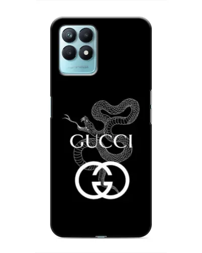 Чехол для Realme NARZO 50 с картинкой «Gucci — серебряная змея»