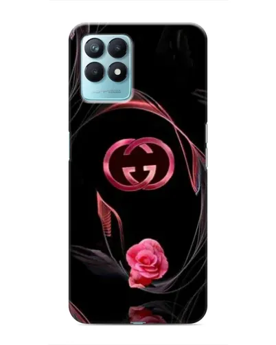 Чехол для Realme NARZO 50 с картинкой «Gucci — неоновая роза»
