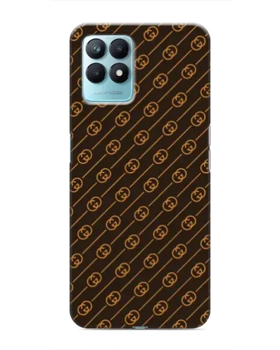 Чехол для Realme NARZO 50 с картинкой «Gucci — золотые диагонали»