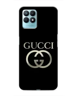 Чехол для Realme NARZO 50 с картинкой «Gucci — золото на черном»