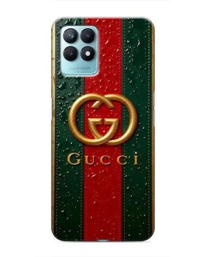 Чехол для Realme NARZO 50 с картинкой «Gucci — фирменная полоса и золото» Чехол для Realme NARZO 50 с картинкой «Gucci — фирменная полоса и золото»