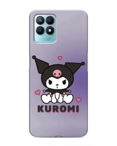 Чехол для Realme NARZO 50 с картинкой «Kuromi — фиолетовый арт»