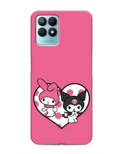Чехол для Realme NARZO 50 с картинкой «Kuromi и My Melody»