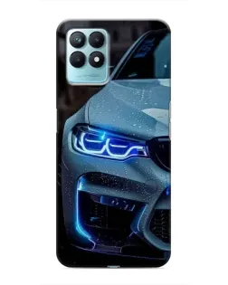 Чохол для Realme NARZO 50 з картинкою «Погляд BMW з синіми фарами»