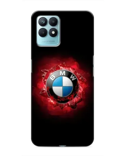 Чехол для Realme NARZO 50 с картинкой «Логотип BMW — вспышка»
