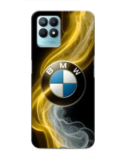 Чехол для Realme NARZO 50 с картинкой «Золотистый дым BMW»
