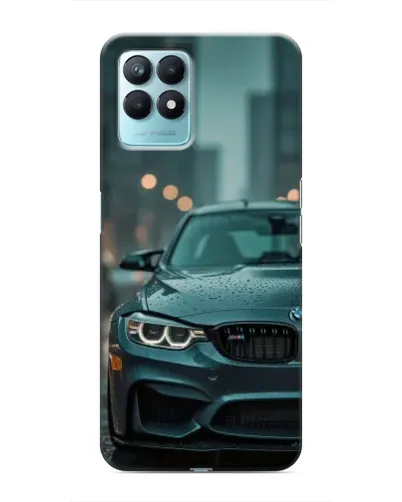 Чехол для Realme NARZO 50 с картинкой «BMW в огнях города»