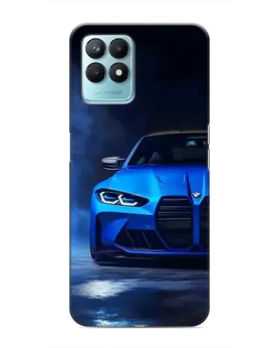 Чехол для Realme NARZO 50 с картинкой «Голубая BMW M4»