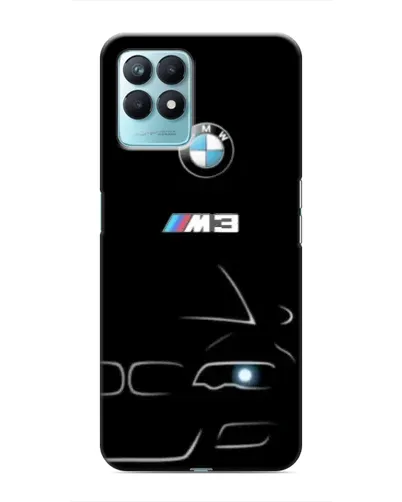 Чехол для Realme NARZO 50 с картинкой «Минималистичный принт BMW M3»