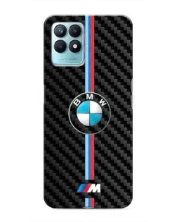 Чехол для Realme NARZO 50 с картинкой «Эмблема BMW и карбон»