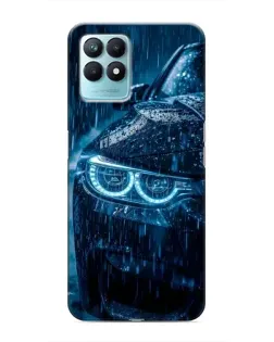 Чехол для Realme NARZO 50 с картинкой «BMW под дождем»