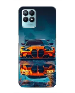 Чехол для Realme NARZO 50 с картинкой «BMW — золотая эмблема»
