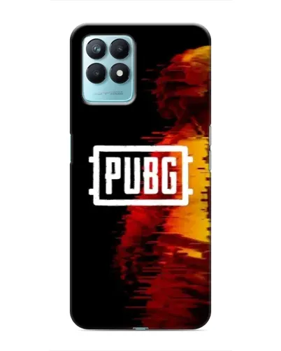 Чехол для Realme NARZO 50 с картинкой «Яркий логотип PUBG»