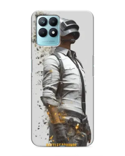 Чехол для Realme NARZO 50 с картинкой «PUBG — боец в пыли»