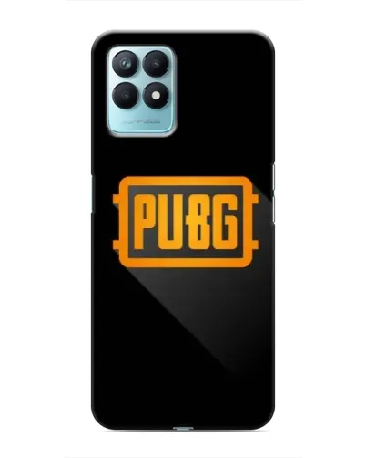 Чехол для Realme NARZO 50 с картинкой «PUBG — рамка лого»