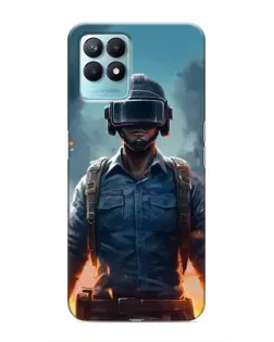 Чехол для Realme NARZO 50 с картинкой «PUBG — реалистичный герой»