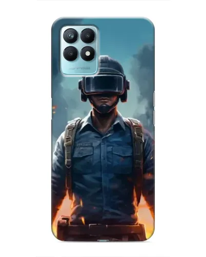 Чехол для Realme NARZO 50 с картинкой «PUBG — реалистичный герой»