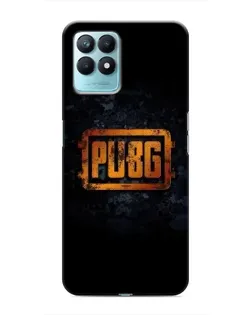 Чехол для Realme NARZO 50 с картинкой «PUBG — золотой логотип»