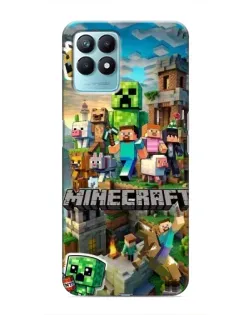 Чехол для Realme NARZO 50 с картинкой «Замок Minecraft»