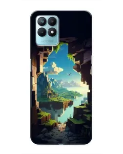 Чехол для Realme NARZO 50 с картинкой «Вид из пещеры»