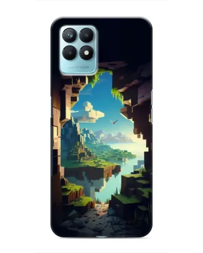 Чехол для Realme NARZO 50 с картинкой «Вид из пещеры»