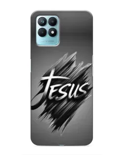 Чехол для Realme NARZO 50 с картинкой «Надпись Jesus Graffiti»