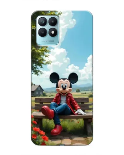 Чехол для Realme NARZO 50 с картинкой «Микки на скамейке» Чехол для Realme NARZO 50 с картинкой «Микки на скамейке»