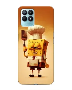 Чехол для Realme NARZO 50 с картинкой «Губка Боб повар»
