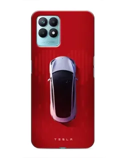 Чохол для Realme NARZO 50 з картинкою «Tesla Top View»