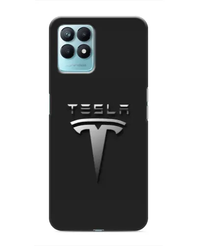 Чехол для Realme NARZO 50 с картинкой «Стальной логотип Tesla» Чехол для Realme NARZO 50 с картинкой «Стальной логотип Tesla»
