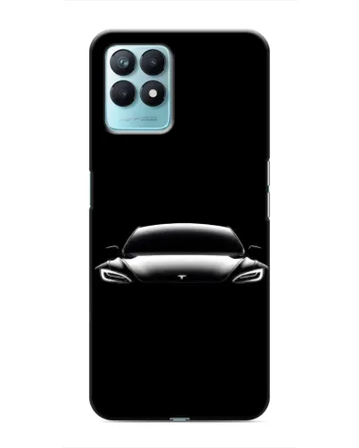 Чехол для Realme NARZO 50 с картинкой «Фары Tesla Night» Чехол для Realme NARZO 50 с картинкой «Фары Tesla Night»