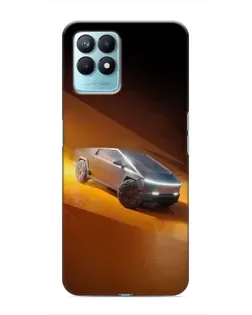 Чехол для Realme NARZO 50 с картинкой «Cybertruck в пустыне»
