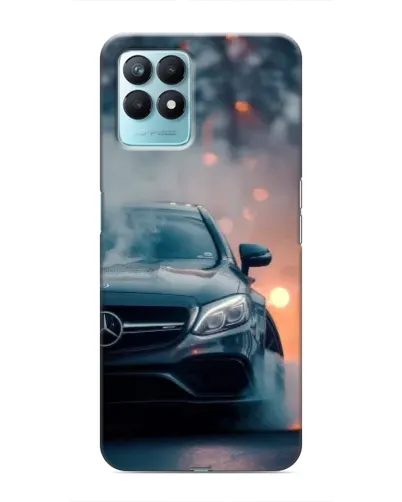 Чехол для Realme NARZO 50 с картинкой «Mercedes — ночной город»