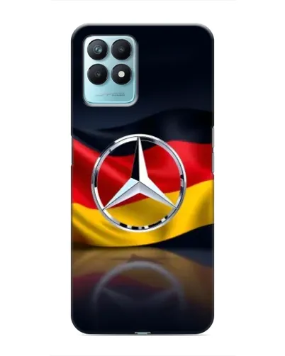 Чехол для Realme NARZO 50 с картинкой «Mercedes — флаг Германии»