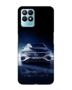 Чехол для Realme NARZO 50 с картинкой «Ночной Mercedes EQ»