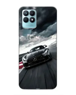 Чехол для Realme NARZO 50 с картинкой «Гоночный Mercedes AMG»