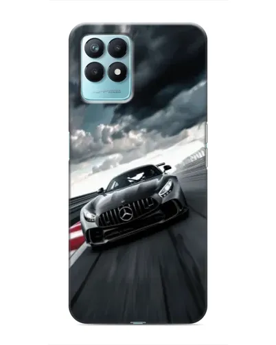 Чехол для Realme NARZO 50 с картинкой «Гоночный Mercedes AMG»