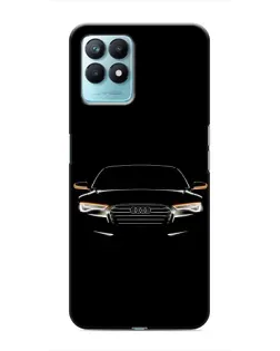 Чехол для Realme NARZO 50 с картинкой «Audi — ночной контур»
