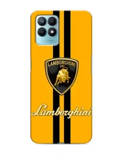 Чохол для Realme NARZO 50 з картинкою «Lamborghini Stripe жовтий»