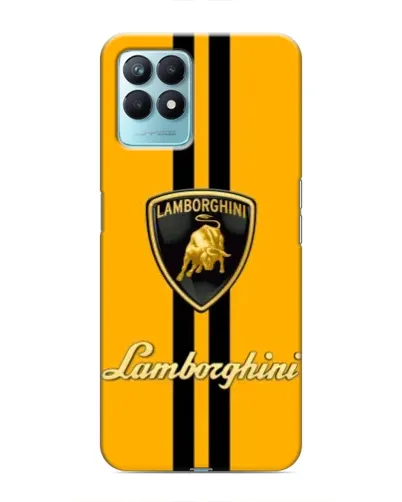 Чехол для Realme NARZO 50 с картинкой «Lamborghini Stripe желтый»