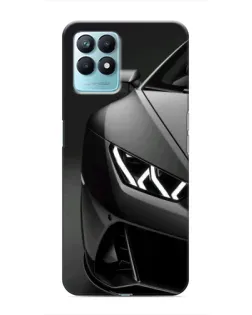 Чехол для Realme NARZO 50 с картинкой «Lamborghini фары детализация»