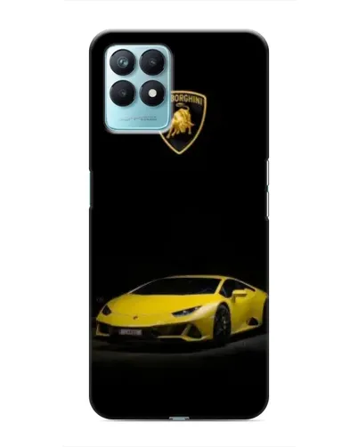 Чехол для Realme NARZO 50 с картинкой «Lamborghini желтый акцент»