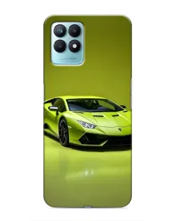 Чехол для Realme NARZO 50 с картинкой «Салатовый Lamborghini Huracan»