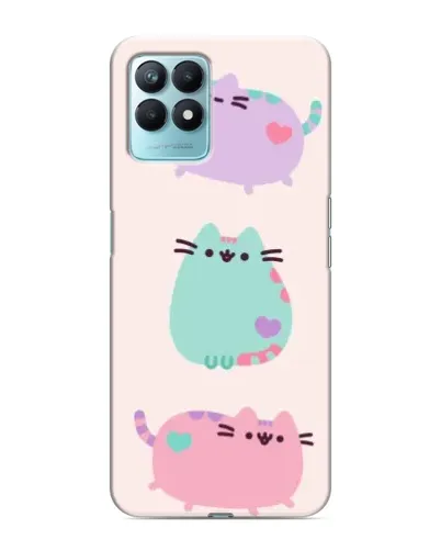 Чехол для Realme NARZO 50 с картинкой «Pusheen трио» Чехол для Realme NARZO 50 с картинкой «Pusheen трио»